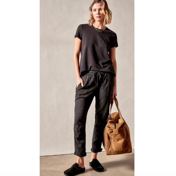 JAMES PERSE Soft Drape Utility Pants in Black- 3/L - Picture 1 of 13